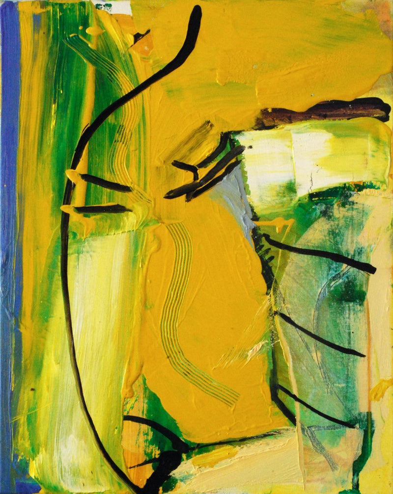 Cool Yellow Harbour (Gang of Yellows) - 50 x 40cms